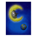 La postal de la luna de la pesca