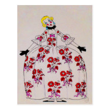 La postal del ~ de Fifi florece el vintage francés