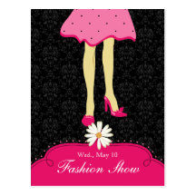 La postal del desfile de moda invita a rosa bonito