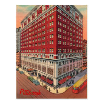 La postal del vintage del hotel de Roosevelt