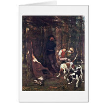 La presa (caza con los perros) por Gustave Courbet Tarjetas