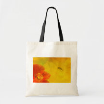La primavera colorida florece el bolso de la lona bolsa de mano