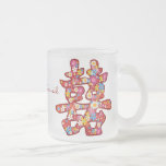 La primavera florece el boda chino de la felicidad tazas de café