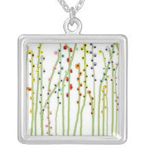 La "PRIMAVERA FLORECE" la colección blanca Pendientes Personalizados