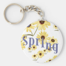 La primavera florece llavero