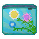 La primavera soleada florece la manga del iPad Funda Para iPads