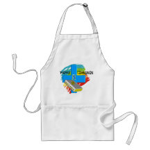 La primera comunión embroma las camisetas y los re delantales