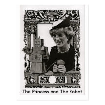 La princesa y el robot, tarjeta postal