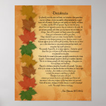La prosa de los desiderátums el caída deja el fond poster