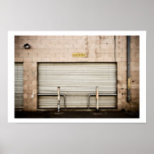 La puerta del garaje poster
