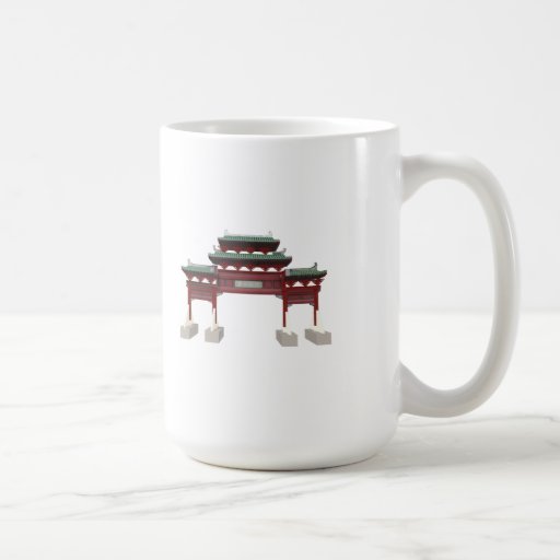 La puerta del lago del oeste Huizhou: modelo 3D: Tazas De Café