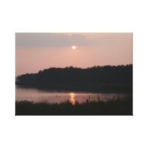 La puesta del sol del Blackwater estiró la impresi Impresion De Lienzo