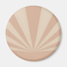 La puesta del sol irradia el coral imán