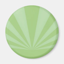 La puesta del sol irradia verde de la primavera imanes  