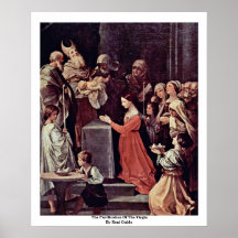 La purificación de la Virgen de Reni Guido Posters