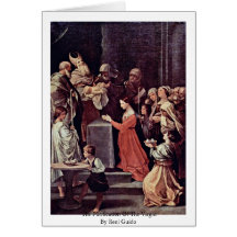 La purificación de la Virgen de Reni Guido Tarjeton