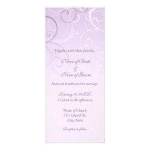 La púrpura remolina las tarjetas de la invitación 