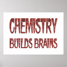 La química construye cerebros poster