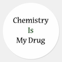 La química es mi droga etiqueta