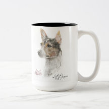 La rata Terrier lo dejó nevar taza