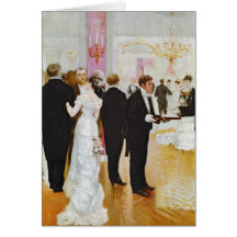 La recepción nupcial, c.1900 tarjetas