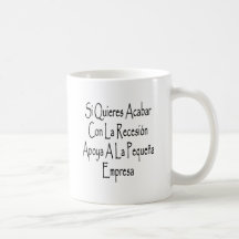 La Recesion Apoya de la estafa del Si Quieres Acab Tazas De Café