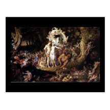 La reconciliación del Titania y de Oberon Postal