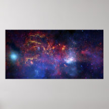 La región central de la galaxia de la vía láctea impresiones