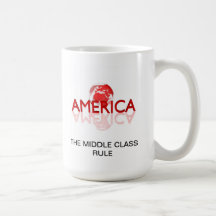 La regla de la clase media taza
