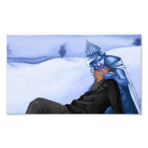 La reina de la nieve impresión fotográfica