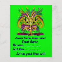 La reina del carnaval 4,5" x 5,6" las notas de la  tarjetas publicitarias