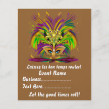 La reina del carnaval 4,5" x 5,6" las notas de la  tarjetas publicitarias