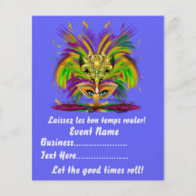 La reina del carnaval 4,5" x 5,6" las notas de la  tarjetas publicitarias