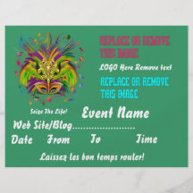 La reina del carnaval 8,5" x 11" las notas de la v tarjetas informativas