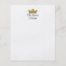 ¡La reina, mamá! Ideas de la camiseta y del regalo Tarjetas Informativas
