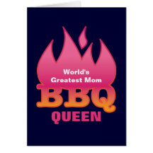 La REINA más grande del Bbq de la mamá del mundo Tarjetas