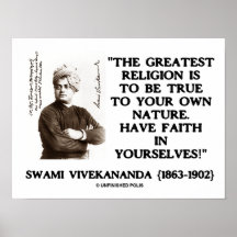 La religión más grande de Vivekananda a ser verdad Impresiones