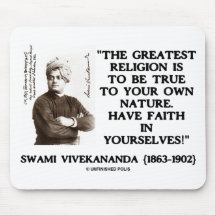 La religión más grande de Vivekananda del Swami se Tapetes De Ratón