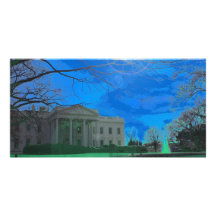La residencia de Obama Tarjetas Fotográficas Personalizadas