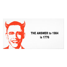 La respuesta a 1984 es 1776 tarjeta fotografica  