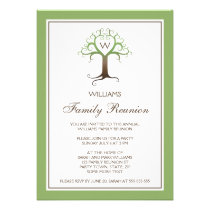 La reunión de familia de la inicial del monograma  invitaciones