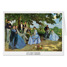 La reunión de familia, por Bazille Frédéric Tarjeton