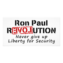 La revolución de Ron Paul nunca da para arriba lib Tarjeta Personal