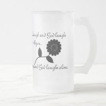 La risa y dios ríe con usted tazas de café