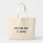 la roca cristiana es insípida bolsa de mano