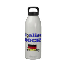 ¡La roca del portero! - con la bandera alemana Botella De Beber