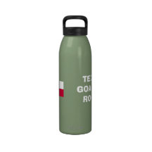¡La roca del portero de TEJAS! - Bandera de Tejas Botella De Agua Reutilizable