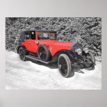 La Rolls Royce roja Posters