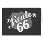 La ruta 66 cubre con tablas sobrepuestas felicitación