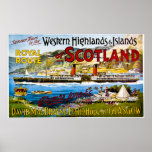 La ruta real del verano de Escocia viaja al vintag Impresiones